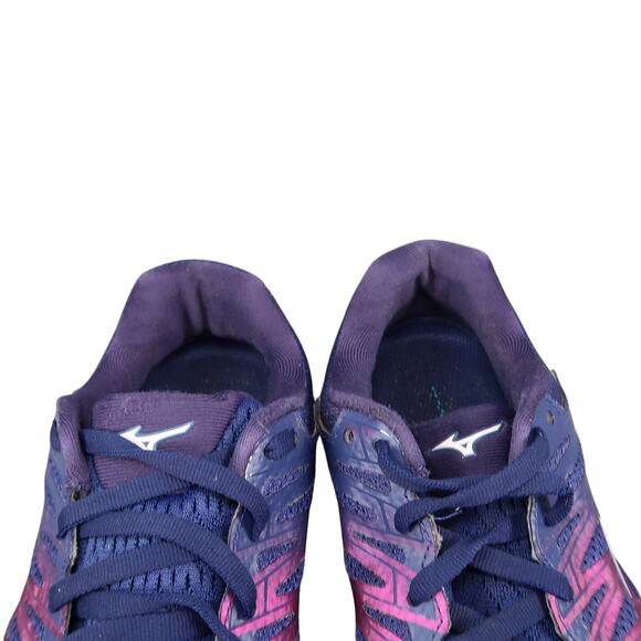 Mizuno Shoes Womens 7 Wave Shadow 2 Road Running Sneaker Athletic Trainer Purple - Picture 4 of 13